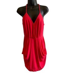 BCBG Generation womens / teens mini dress small red strappy short